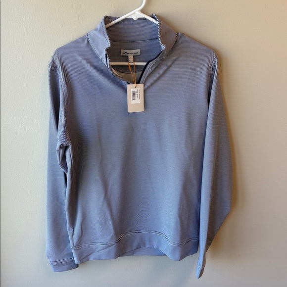 Peter Millar Light Blue Zip-Up Pullover NWT - Picture 2 of 5